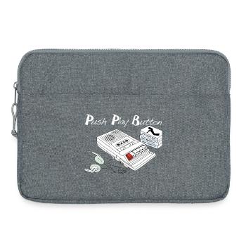 Vintage Music Theme - Laptop bag 15" - heather grey - Front