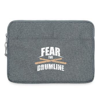 Fear The Drum Line Vintage Drumsticks Music Design - Laptoptasche 15" - Grau meliert - Vorne