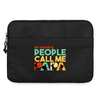Meine Lieblingsleute nennen mich Papa, Gitarristen-Vaters - Laptoptasche 15" - Schwarz - Vorne