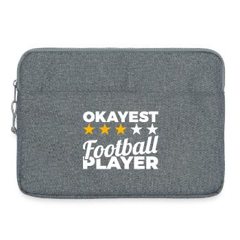 Okayest Football Player - Laptoptasche 15" - Grau meliert - Vorne