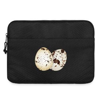 Œufs de caille dessinés dans des couleurs naturelles - Sacoche pour ordinateur portable 15 pouces - noir - Devant