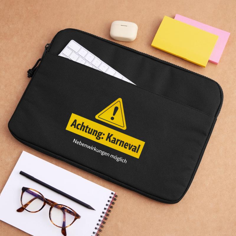 Attention carnival side effects possible Laptop bag 15"