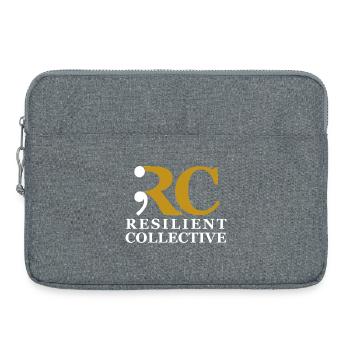 Resilient Collective emblem - Laptop bag 15" - heather grey - Front