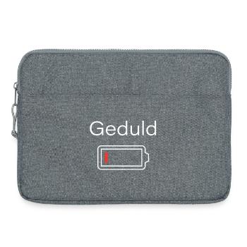 Patience Battery Motif Batterie Batterie Vide - Sacoche pour ordinateur portable 15 pouces - gris chiné - Devant
