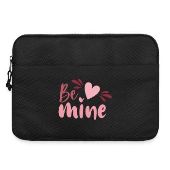 Be Mine Heart Script - Laptop bag 15" - black - Front