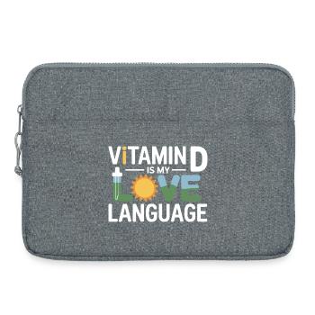Naturheilkundler Vitamin D Liebessprache Fachkraft - Laptoptasche 15" - Grau meliert - Vorne