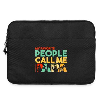 My Favorite People Call Me Papa Line Worker - Laptop bag 15" - black - Front