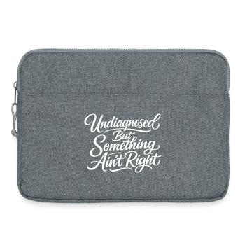 Not diagnosed, but something is wrong - Laptop bag 15" - heather grey - Front