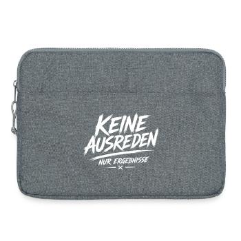 No excuses, only results - Laptop bag 15" - heather grey - Front
