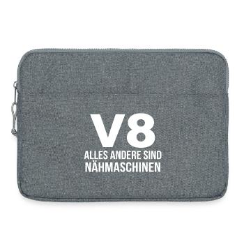 V8 Alles Andere Sind Nähmaschinen Automotive - Laptoptasche 15" - Grau meliert - Vorne
