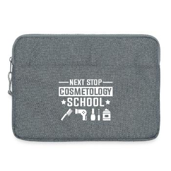 Nächster Halt Kosmetikschule - Laptoptasche 15" - Grau meliert - Vorne