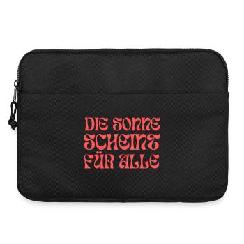 Le soleil brille pour tout le monde - Sacoche pour ordinateur portable 15 pouces - noir - Devant