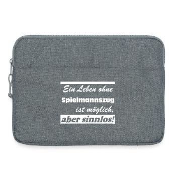 Leben mit Spielmannszug Sinnvoll - Laptoptasche 15" - Grau meliert - Vorne
