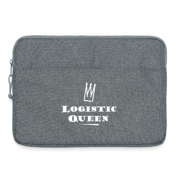 Reine de la logistique - Sacoche pour ordinateur portable 15 pouces - gris chiné - Devant