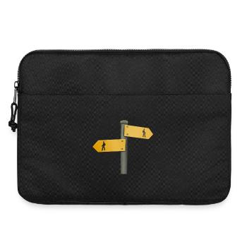 Panneau de randonnée panneau indicateur - Sacoche pour ordinateur portable 15 pouces - noir - Devant