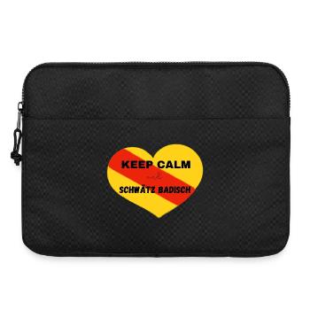 Keep calm and schwätz Badisch - Laptoptasche 15" - Schwarz - Vorne