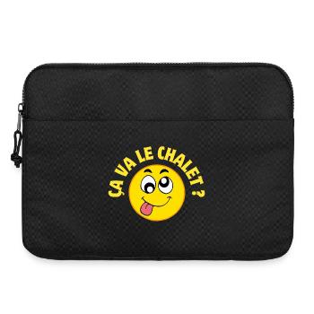 Suisse, Suisse humour, ça va le chalet ? - Sacoche pour ordinateur portable 15 pouces - noir - Devant