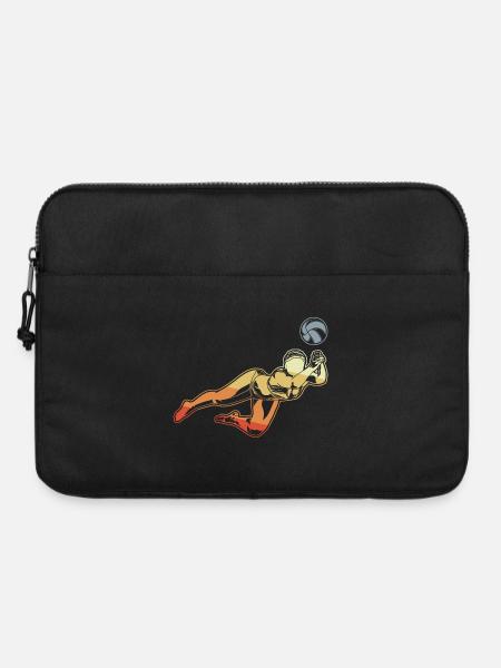 Beach Volleyball Frau - Laptoptasche 15" - Schwarz