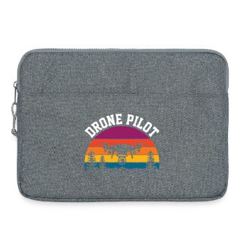 Drohnen-Pilot - Laptoptasche 15" - Grau meliert - Vorne