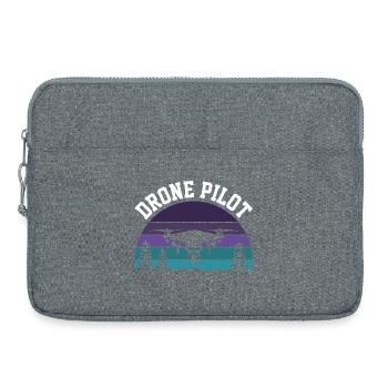 Pilote de drone - Sacoche pour ordinateur portable 15 pouces - gris chiné - Devant