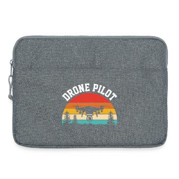 Pilote de drone - Sacoche pour ordinateur portable 15 pouces - gris chiné - Devant