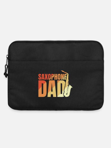 Saxophon Papa - Laptoptasche 15" - Schwarz