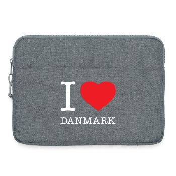 J’AIME DANMARK Danemark - Sacoche pour ordinateur portable 15 pouces - gris chiné - Devant