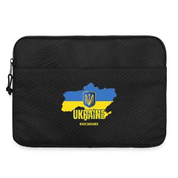 Ukrainische Flagge, Ukrainischer Stolz - Laptoptasche 15" - Schwarz - Vorne