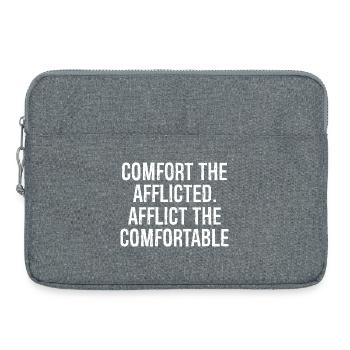 comfort the afflicted afflict the comfortable - Laptoptasche 15" - Grau meliert - Vorne