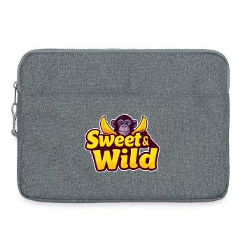Doux et sauvage - Sacoche pour ordinateur portable 15 pouces - gris chiné - Devant