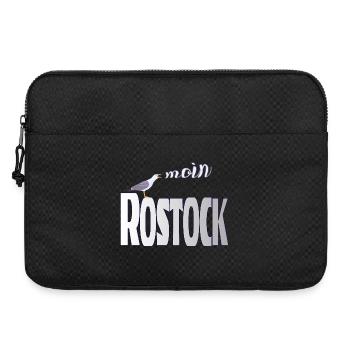 Rostock Möwe & Moin Ostsee - Laptoptasche 15" - Schwarz - Vorne