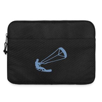 Kitesurfer Silhouette Kiteboarding Adrenaline Sport - Laptop bag 15" - black - Front