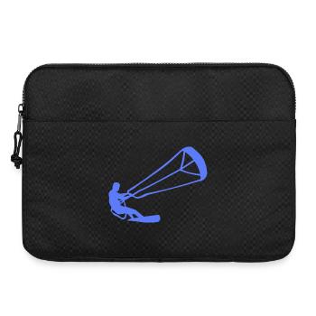 Kitesurfeur Silhouette Kiteboarding Adrenaline Sport - Sacoche pour ordinateur portable 15 pouces - noir - Devant