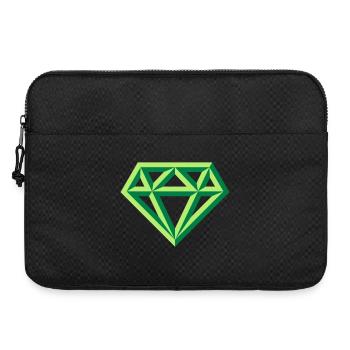 Diamond (Gemstone Brilliant Symbol / Outl. Gre 2C) - Laptop bag 15" - black - Front