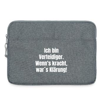 Je suis l’avocat de la défense qui nettoie avec du bruit - Sacoche pour ordinateur portable 15 pouces - gris chiné - Devant