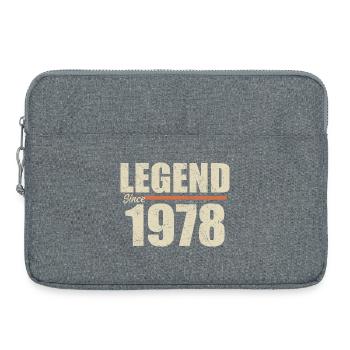 Anniversaire 1978 | Légende depuis 1978 - Sacoche pour ordinateur portable 15 pouces - gris chiné - Devant