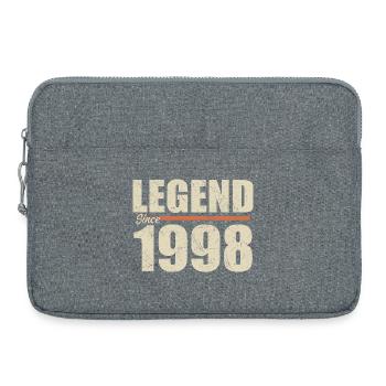 Anniversaire 1998 | Légende depuis 1998 - Sacoche pour ordinateur portable 15 pouces - gris chiné - Devant