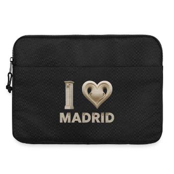 I Love Madrid – Monumentale Architektur - Laptoptasche 15" - Schwarz - Vorne