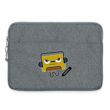 BlockAudio Serious Writing Retro Cassette - Laptop bag 15" - heather grey - Front