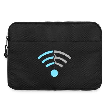WLAN WiFi Signal Symbol - Laptoptasche 15" - Schwarz - Vorne