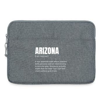Graphique de l’énergie solaire en Arizona - Sacoche pour ordinateur portable 15 pouces - gris chiné - Devant