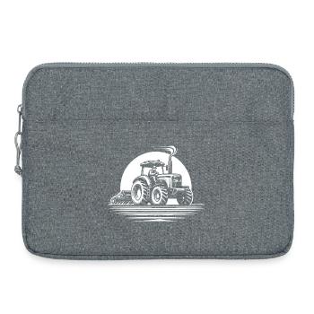 Cooles Traktor Design für echte Landwirte - Laptoptasche 15" - Grau meliert - Vorne