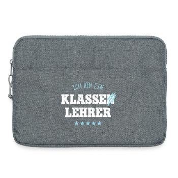 Klassenlehrer Schule Spruch Abschied Bester Lehrer - Laptoptasche 15" - Grau meliert - Vorne