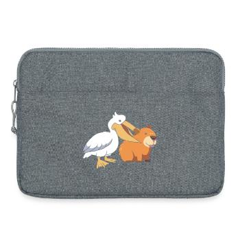 Capybara Capibara - Laptoptasche 15" - Grau meliert - Vorne