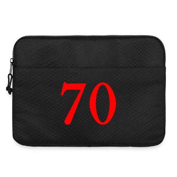 70. 70 JAHRE. 70-JÄHRIGES JUBILÄUM. 70-JÄHRIGES JUBILÄUM. - Laptoptasche 15" - Schwarz - Vorne