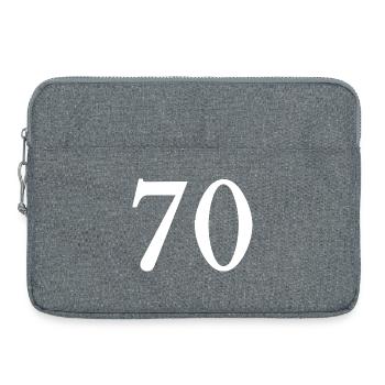 70. 70 JAHRE. 70-JÄHRIGES JUBILÄUM. 70-JÄHRIGES JUBILÄUM. - Laptoptasche 15" - Grau meliert - Vorne