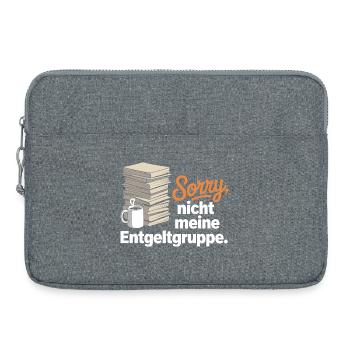 Sorry Nicht Meine Entgeltgruppe Beamte TVöD Büro - Laptoptasche 15" - Grau meliert - Vorne