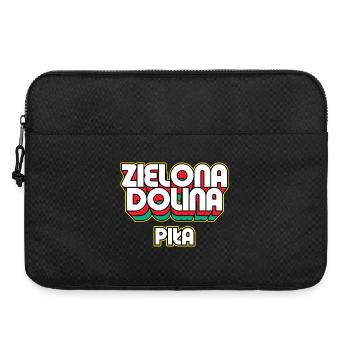 Zielona Dolina Piła. Nom du district rétro - Sacoche pour ordinateur portable 15 pouces - noir - Devant