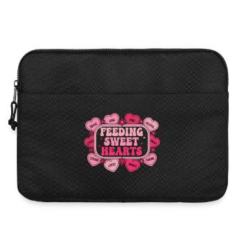 Caring Hearts: Bildung und Liebe - Laptoptasche 15" - Schwarz - Vorne