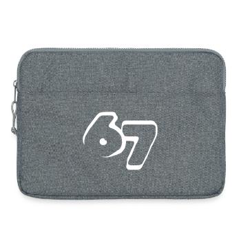 67 "six seven" drawn - Laptoptasche 15" - Grau meliert - Vorne